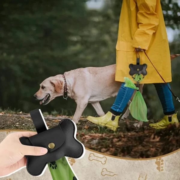 Poop Bag Holder with Leash Clip - Image 3