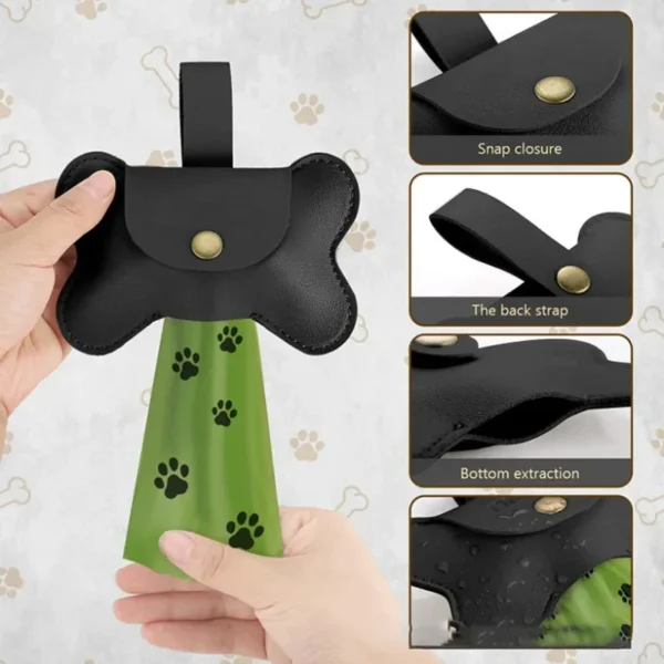 Poop Bag Holder with Leash Clip