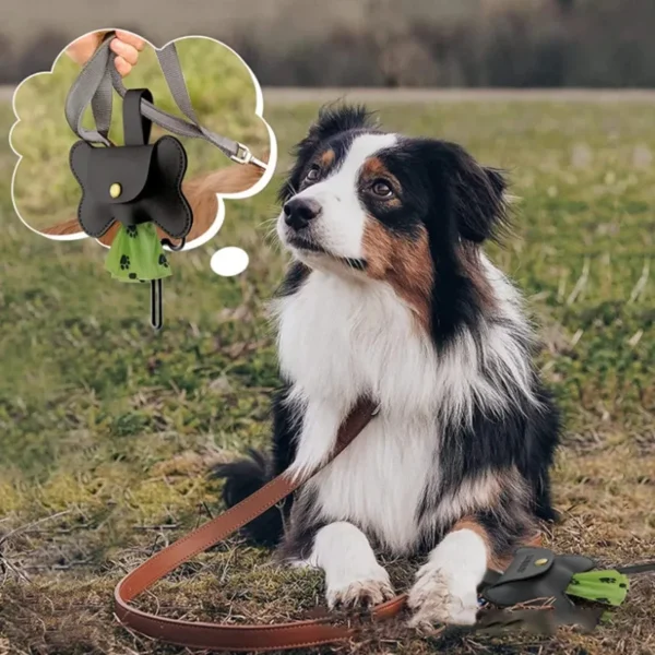 Poop Bag Holder with Leash Clip - Image 4