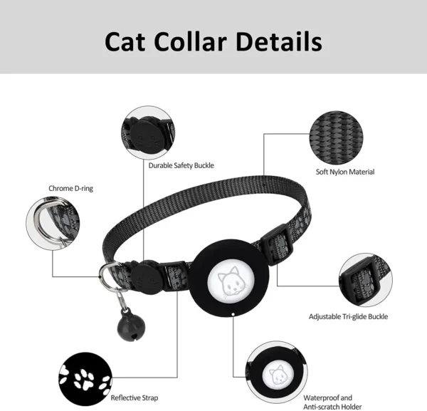 Reflective Pet Collar with Bells - Image 4