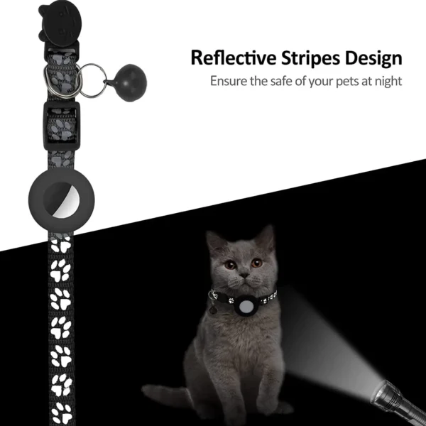 Reflective Pet Collar with Bells - Image 2